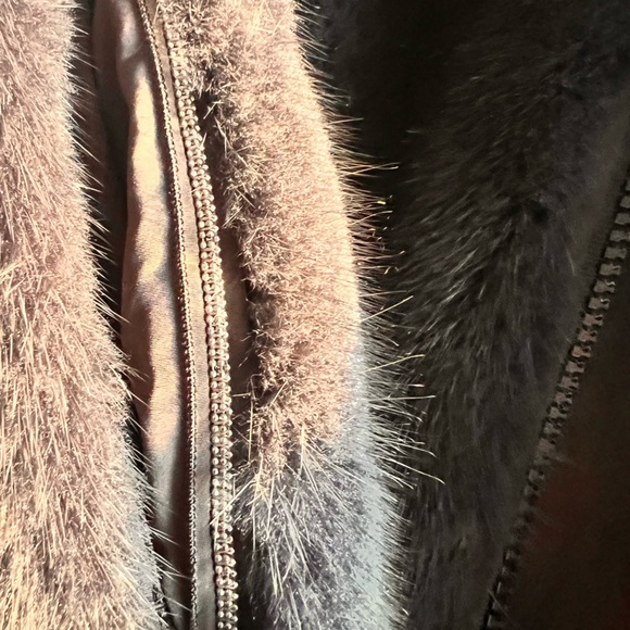 NWT Brunello Cucinelli Real Mink Reversible shearling Vest Monili Italy Size 44 - Picture 7 of 15